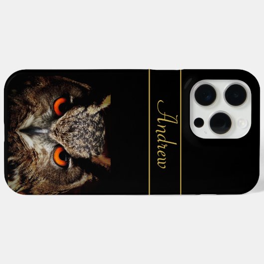 Fierce Owl Case-Mate iPhone Hülle (Rückseite (Horizontal))