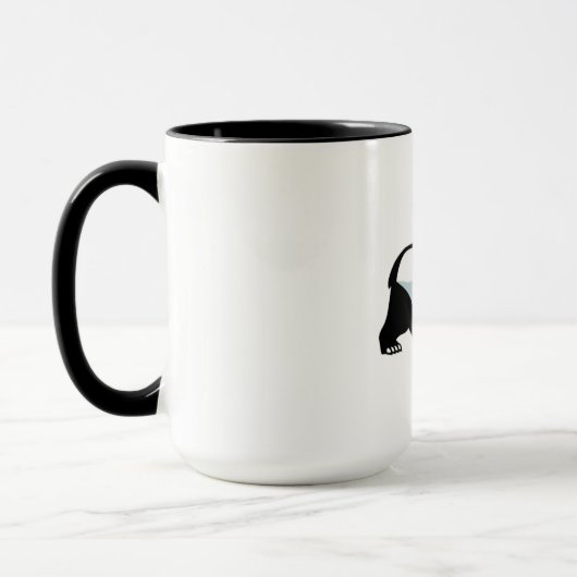 Fierce Panda - mutiger aggressiver Emblem-T - Shir Tasse (Links)