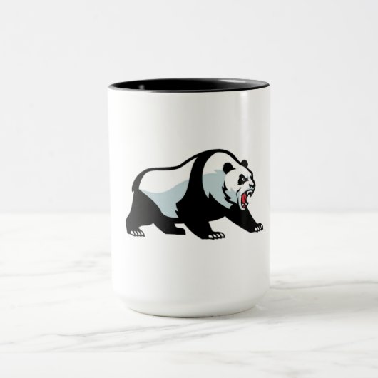 Fierce Panda - mutiger aggressiver Emblem-T - Shir Tasse (Zentrum)