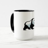 Fierce Panda - mutiger aggressiver Emblem-T - Shir Tasse (Vorderseite Links)