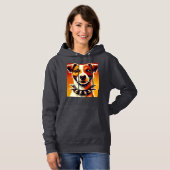 "Fierce & Playful: Jack Russell Vibes" 🐾 Hoodie (Vorne ganz)
