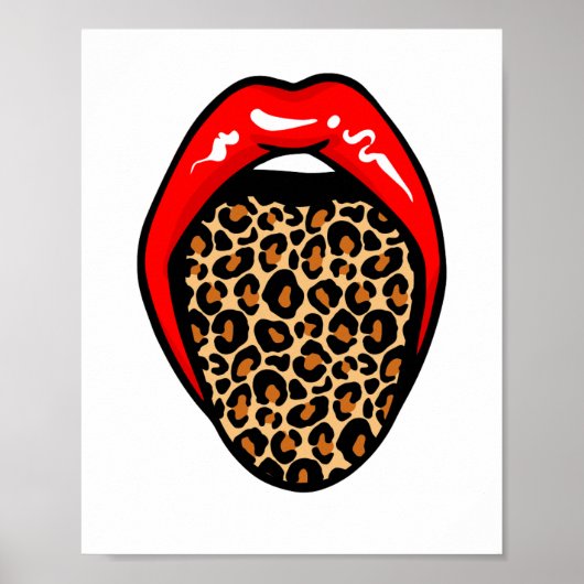 Fierce & Playful: Wilde Lippen Poster (Vorne)