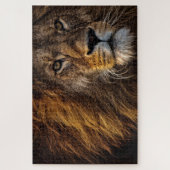 Fierce Proud Lion Predator Dangerous Mane Big Cat Puzzle (Vertikal)
