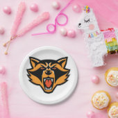 Fierce Raccoon Mascot Bold Wild Animal Graphic Pappteller (Party)