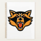 Fierce Raccoon Mascot Bold Wild Animal Graphic Planer (Vorderseite)