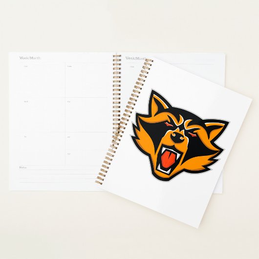 Fierce Raccoon Mascot Bold Wild Animal Graphic Planer