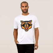 Fierce Raccoon Mascot Bold Wild Animal Graphic T-Shirt (Vorne ganz)