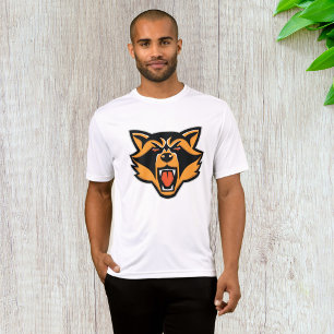 Fierce Raccoon Mascot Bold Wild Animal Graphic T-Shirt