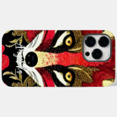 Fierce Red and Gold Fox mit Individuelle Name Case-Mate iPhone Hülle (Rückseite (Horizontal))