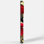 Fierce Red and Gold Fox mit Individuelle Name Case-Mate iPhone Hülle (Rückseite / Rechts)