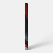 Fierce Red & Black Brushstroke Art Samsung Galaxy Hülle (Linke Seite)