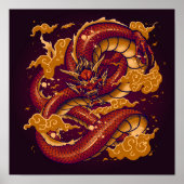 Fierce Red Dragon Poster (Vorne)