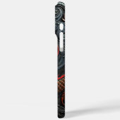 Fierce Red Dragon Relief Art Case-Mate iPhone Hülle (Rückseite / Links)