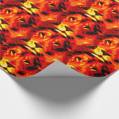 Fierce Red Lion Geschenkpapier (Ecke)