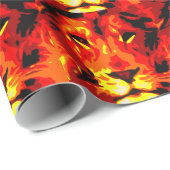 Fierce Red Lion Geschenkpapier (Rolleneckpunkt)