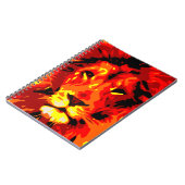 Fierce Red Lion Notizblock (Linke Seite)