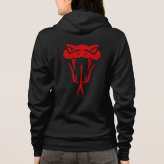 Fierce Red Serpent Face Unisex Hoodie