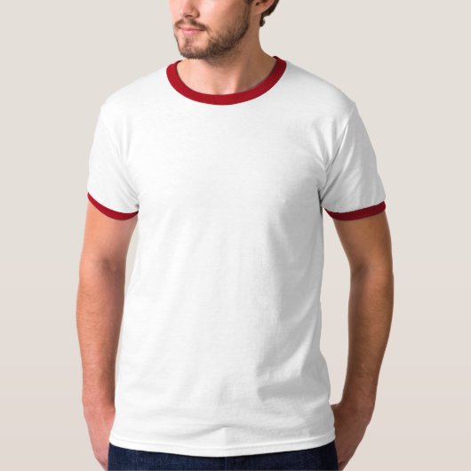 Fierce Red Snake Face Ringer T - Shirt (Vorderseite)