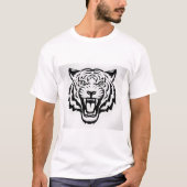 Fierce Roaring Tiger Face T - Shirt Design - Bold (Vorderseite)