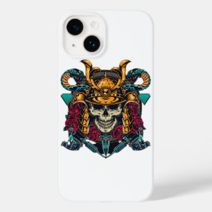 Fierce Samurai Skull Vintages Tattoo Art Case-Mate iPhone 14 Hülle