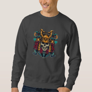Fierce Samurai Skull Vintages Tattoo Art Sweatshirt