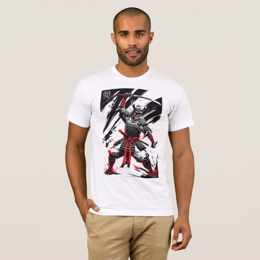 Fierce Samurai Warrior T-Shirt (Vorne ganz)