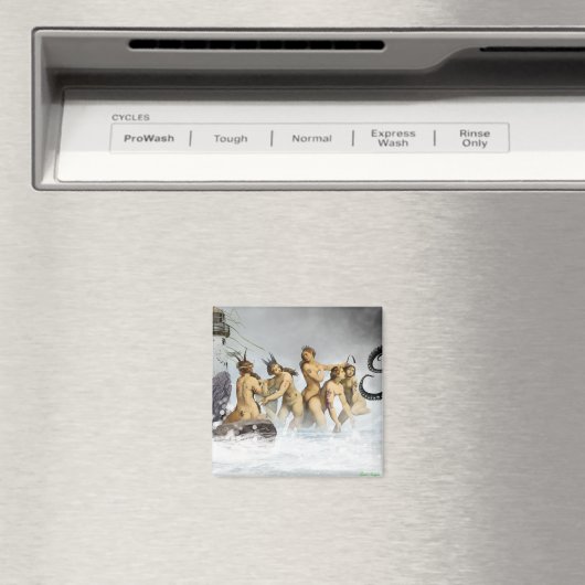 Fierce Sea Maidens Magnet (In Situ (Geschirrspüler))