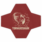 Fierce shark tornado art design for viral fußball (Flach)