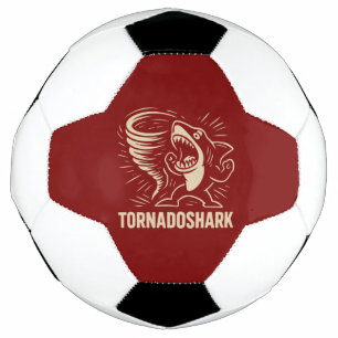 Fierce shark tornado art design for viral fußball