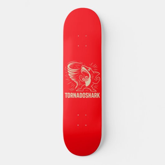 Fierce shark tornado art design for viral skateboard (Vorderseite)