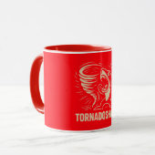 Fierce shark tornado art design for viral tasse (Vorderseite Links)