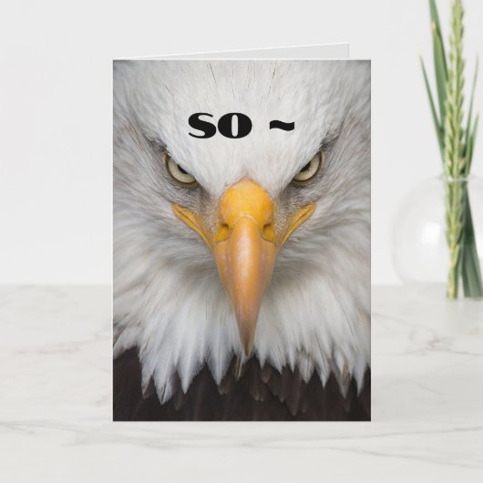 FIERCE SORRY CARD DANKESKARTE (Vorderseite)