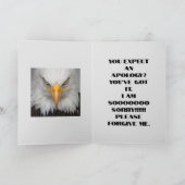 FIERCE SORRY CARD DANKESKARTE (Innenseite)