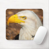 Fierce Stare of the Eagle Individuelle Name Mousepad (Mit Mouse)