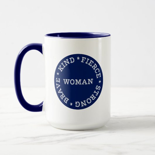 Fierce Strong Brave Girl Woman Tasse (Links)