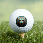 Fierce Stylisierte Bären Kunst Golfball (Insitu T-Shirt)