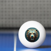 Fierce Stylisierte Bären Kunst Tischtennisball (Netto)