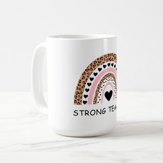 Fierce Teacher Valentine Kaffeetasse (Vorderseite Links)