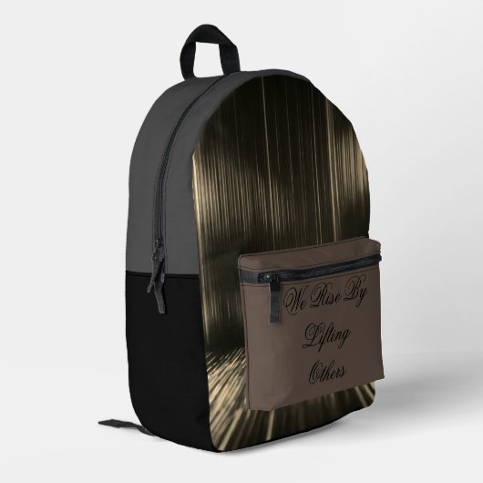 Fierce Technology Man's Best Friend Art - Bedruckter Rucksack (Rückseitige Ecke links)