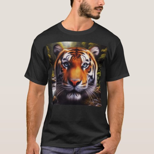 Fierce Tiger Black Men's Shirt (Vorderseite)