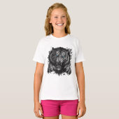Fierce Tiger Durchbruch: Bold & Wild T-Shirt (Vorne ganz)