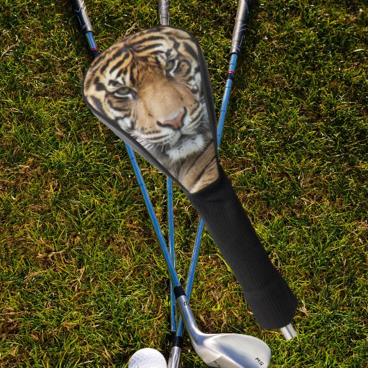 Fierce Tiger Face Foto Golf Headcover