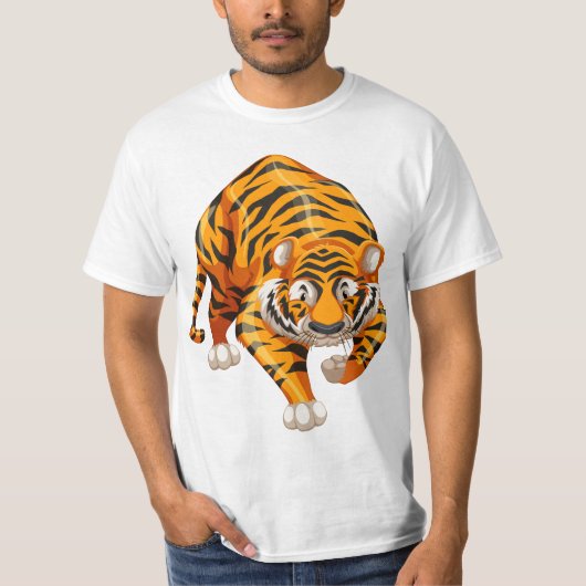 Fierce Tiger Grafisches T-Shirt"Shirt T-Shirt (Vorderseite)