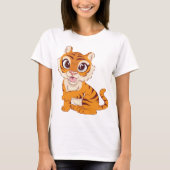 Fierce Tiger Graphic T-Shirt" T-Shirt (Vorderseite)
