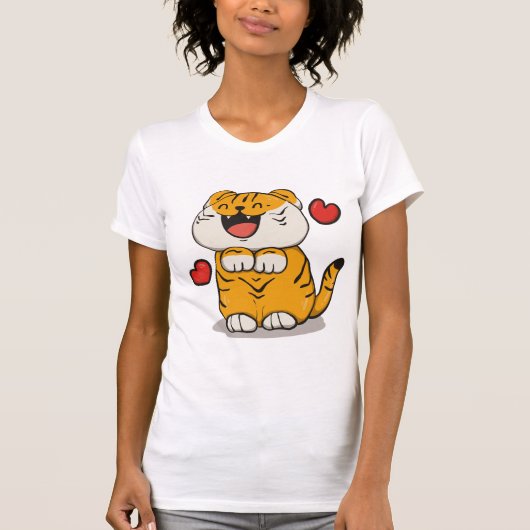 Fierce Tiger Graphic Tee Shirt (Vorderseite)
