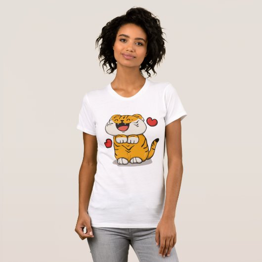 Fierce Tiger Graphic Tee Shirt (Vorne ganz)