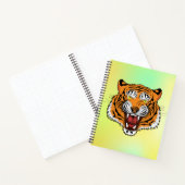 Fierce Tiger Head Illustration-24327 Kapuzenpullov Notizblock (Innenseite)