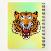 Fierce Tiger Head Illustration-24327 Kapuzenpullov Notizblock (Rückseite)