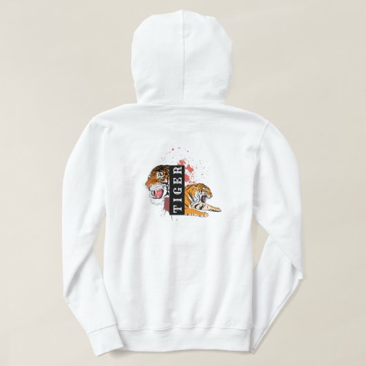 Fierce Tiger Hoodie (Design Rückseite)