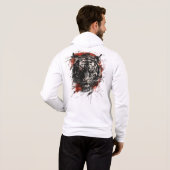 Fierce Tiger Ink Splash Hoodie (Schwarz voll)